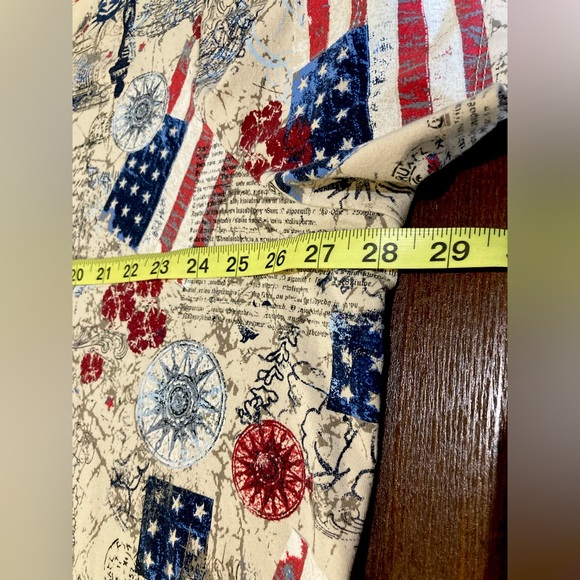 Plus Size Patriotic Short Sleeve Tee Shirt Size 3X by Liz & Me - Picture 2 of 3